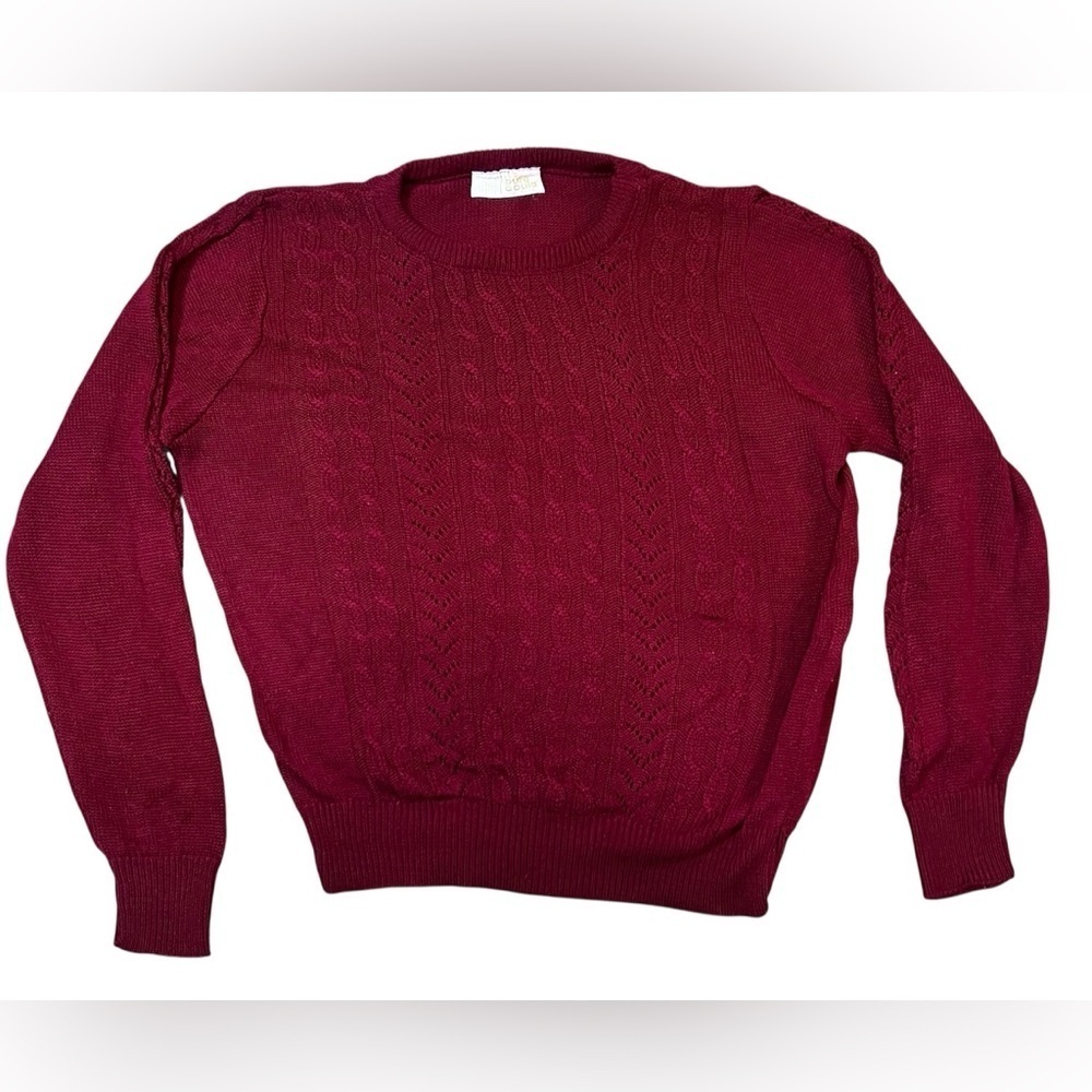 Vintage "It's Pure Gould" Brand Women's Red knit Sweater USA